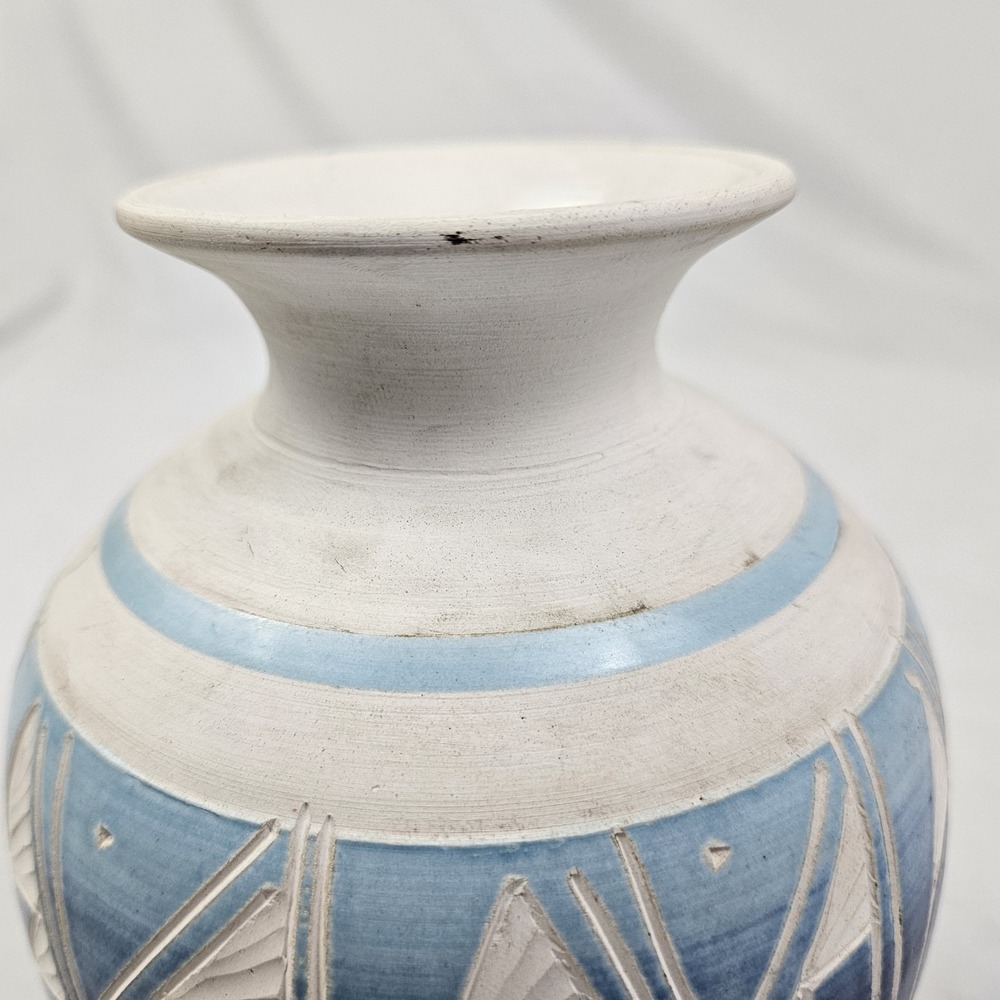 Vintage R Gonza Pottery Vase Mexican Signed Handcrafted Southwestern American - Picture 8 of 11